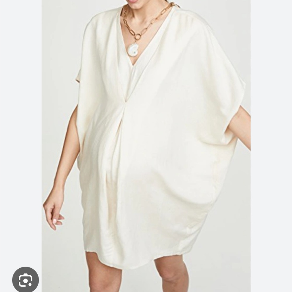 Hatch Nanda Maternity Dress in Ivory